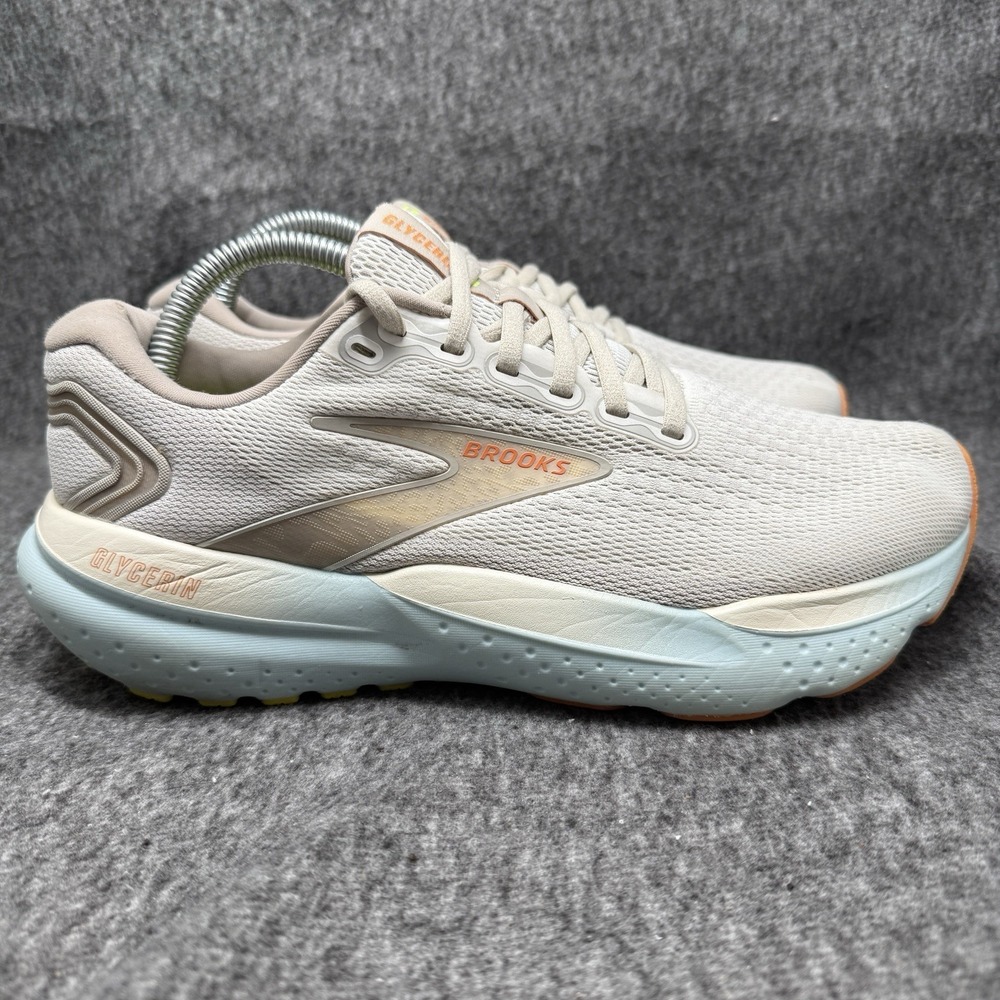 Brooks Glycerin 21 Coconut Aqua Running Shoes Women's Size 9.5